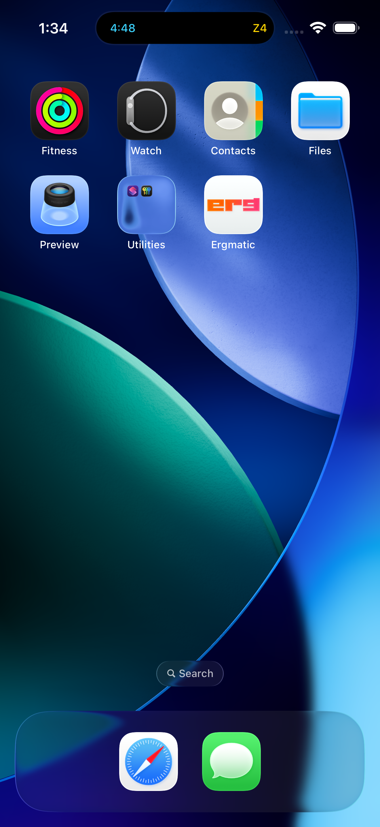 iPhone home screen